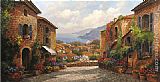 Unknown Town by Paul Guy Gantner painting